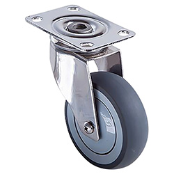 [Y-5020-50] RODAJA TPR HORQUILLA DE A. INOX. USO LIGERO GIRATORIA 2'' x 7/8''