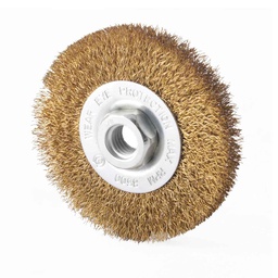 [Z-10025] CEPILLO CIRCULAR ONDULADO 4" X 5/8"-11 ANCHO 1/2" A. LATONADO 0.012"