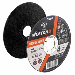 [Z-19940] DISCO D/CORTE P/PIEDRA 4-1/2'' x 1/16''(1.6) x 7/8'' F41