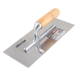 [Z-26085] LLANA CANTO DENTADO TRIANGULAR 11" X 5" 6 REMACHES MANGO D/MADERA