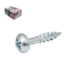 [ZL-18018] PIJA P/MADERA CAB. T/QDREX PUNTA RANURADA GALV. #8 x 1" (Precio x Caja a Granel c/8000piezas)