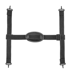 [HM3082] BARBIQUEJO DE 4 PUNTOS CON GANCHO Y MENTONERA PVC