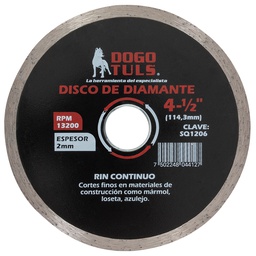 [SQ1206] DISCO DE DIAMANTE RIN CONTINUO 4-1/2"