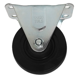 [ZF5003] RODAJA HULE NEGRO FIJA 3" BUJE