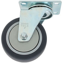 [ZF5090] RODAJA PP Y TPR GRIS GIRATORIA 4"