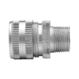[9590150] CONECTOR GLANDULA ALUMINIO MACHO 3/4”   ENTRADA DE CABLE   5/8” A 3/4”