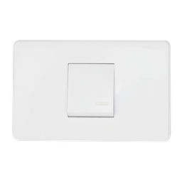 [8840910] APAGADOR SENCILLO CON PLACA BLANCA 36 mm