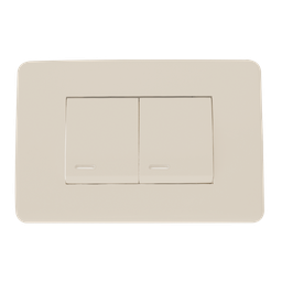 [8840901] APAGADOR DOBLE CON PLACA MARFIL 36 mm  10 A  250 V