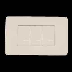 [8840961] 2 APAGADORES SENCILLOS Y 1 ESCALERA CON PLACA MARFIL 24 mm