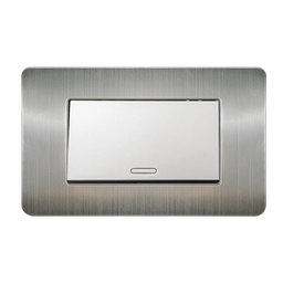 [8841911] APAGADOR DE ESCALERA CON PLACA DE ACERO INOXIDABLE 72 MM