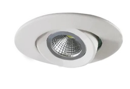 [AFL76] LUMINARIO CIRCULAR DE EMPOTRAR LED DIRIGIBLE CON REFLECTOR CONICO ESPECULAR BLANCO 6.5 W 110-240 V~ 60 Hz 3 000 K 530 lm