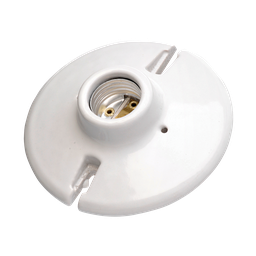 [9400140] PORTALAMPARA REDONDO E27 DE BAQUELITA 4”