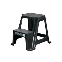 [103020] Taburete ligero de plastico, 2 peldaños