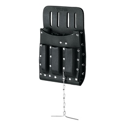[11514] Porta herramientas de cuero con 11 compartimentos, Truper