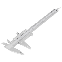 [14394] Calibrador vernier analogico 6' acero inox, std y mm, Truper