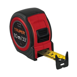 [102332] Flexometro compacto 10 m con grip, cinta 25 mm, Truper