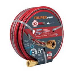 [16039] Manguera 5/8' super reforzada 4 capas 25 m conexiones metal