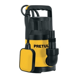 [27197] Bomba sumergible plastica, 1 HP para agua limpia, Pretul