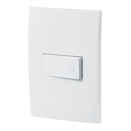 [46498] Placa armada con timbre, linea Oslo, color blanco, Volteck