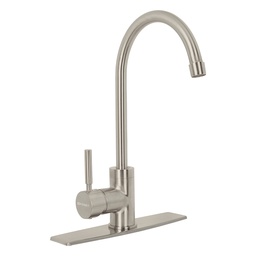 [46766] Monomando para fregadero, cuello alto, satin, Foset Tubig