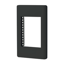 [47872] Placa negra de 1 ventana 3 modulos, linea Lisboa, Volteck