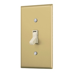 [48497] Placa armada interruptor sencillo, linea Standard, aluminio