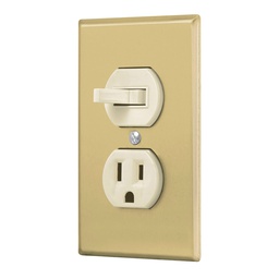 [48495] Placa armada interruptor y contacto, linea Standard,aluminio