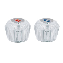 [49244] Juego 2 manerales acrilico trans p/lavabo y fregadero, Basic