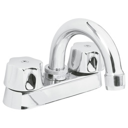 [49589] Mezcladora 4' para lavabo, cuello curvo, cartucho compresion