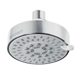 [45169] Regadera cromo 4'con 5 funciones, sin brazo, Foset Element