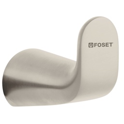 [45219] Gancho sencillo de laton acabado satin para toalla, Riviera