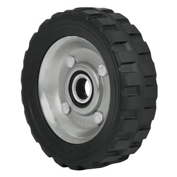 [45478] Rueda de hule solido 5' para diablo, un balero, Pretul