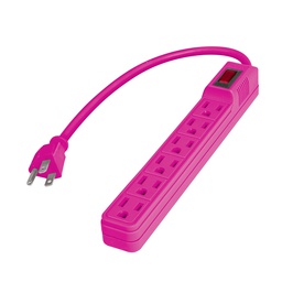 [46021] Multicontacto 16 AWG domestico 6 entradas, colores a granel