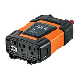 [10448] Inversor de corriente de 200 W con puertos USB, Truper