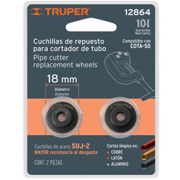 [12864] Blister con 2 cuchillas para cortador de tubo COTA-50