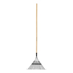 [14326] Escoba metalica para jardin, recta, 18 dientes, mango 48'