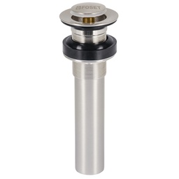 [47038] Contra p/lavabo sin rebosadero, sistema push, satin, 1-1/4'