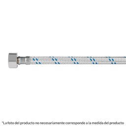 [49120] Manguera lavabo/fregadero, aluminio, 1/2' x 1/2', 40 cm