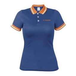 [69971] Playera polo performance para mujer, azul, M, Truper