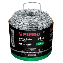 [44886] Rollo de alambre de puas de 350 m calibre 12.5, Fiero