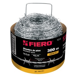 [44887] Rollo de alambre de puas de 300 m calibre 15.5, Fiero