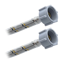 [CSA22] Conector Flexible Para Sanitario 7/8" AM X 7/8" AM X 35cm. Acero Inox. Plomacy (CSA22)