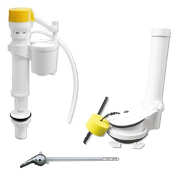 [2583] Herraje WC Ultra-Pilot  3" Ajustable One Piece Con Palanca Cromada  (2583)