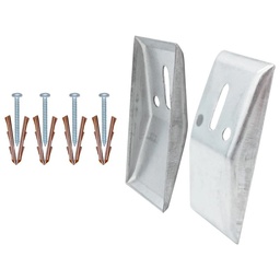 [9745] Soporte Para Lavabo Metalico Con Taquetes y Pijas Juego En Bolsita  (9745)