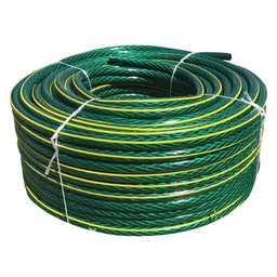 [2650] Manguera Para Jardin Tramada y Refuerzo Amarillo Rollo 13mm. - 1/2" X 100Mts.  (2650)
