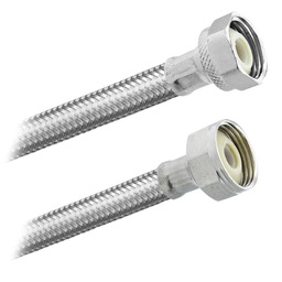 [3531] FamaFlex Premium Para Sanitario 1/2" FIP X 7/8" FIP X 35cm.-14"  (3531)