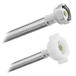 [3627] FamaFlex Premium Para Sanitario 1/2" FIP x 7/8" AM x 30cm.-12"  (3627)