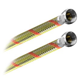 [3973] FamaFlex Poliacero Para Gas 3/8" x 3/8" x 200cm.-80" (3973)