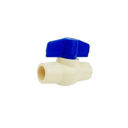 [100CP 25] VALVULA DE ESFERA 25MM DE CPVC CIERRE 90ﾰ