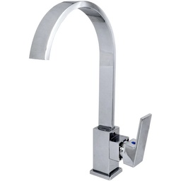 [111FM] MEZCLADORA MONOMANDO P/FREG DE LATON AL PISO C/CERAMICO A.CROMO